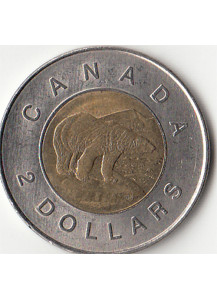 2003 - CANADA 2 Dollari Toonie Canada Orso Polare molto bella